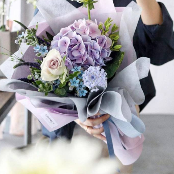 Purple Cotton Paper Bouquet Wrapping Pack 33 Purple Cotton Paper Bouquet Wrapping Pack 33